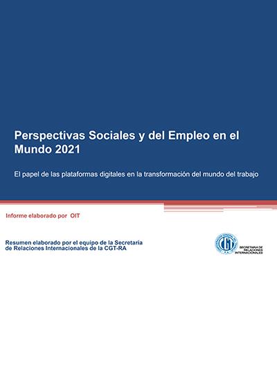 Informe OIT El papel de las plataformas digitales en la transformación del mundo del trabajo (Resumen 2021)