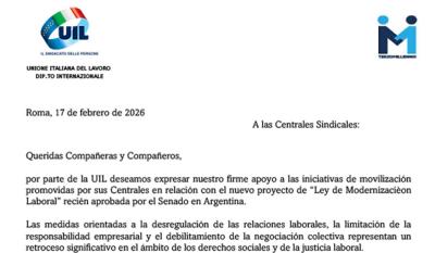 Carta de solidaridad de la UIL