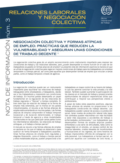 Nota informativa 3 Relaciones laborales y Negociacion colectiva 