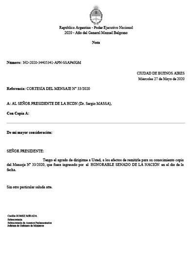 Convenio 190 OIT al Congreso