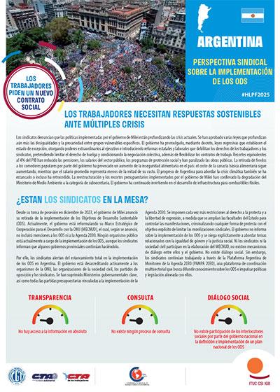 PERSPECTIVA SINDICAL SOBRE LA IMPLEMENTACI&Oacute;N DE LOS ODS - LOS TRABAJADORES PIDEN UN NUEVO CONTRATO SOCIAL